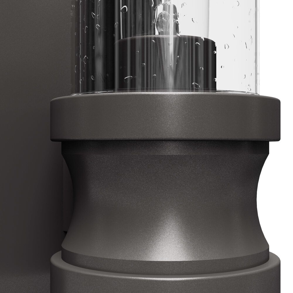 Hunter Lenlock 1-Light Wall Sconce with Seeded Shade in Noble Bronze, , large