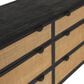 Blue River Saratoga 4-Piece King Bed Set in Black and Natural, , large
