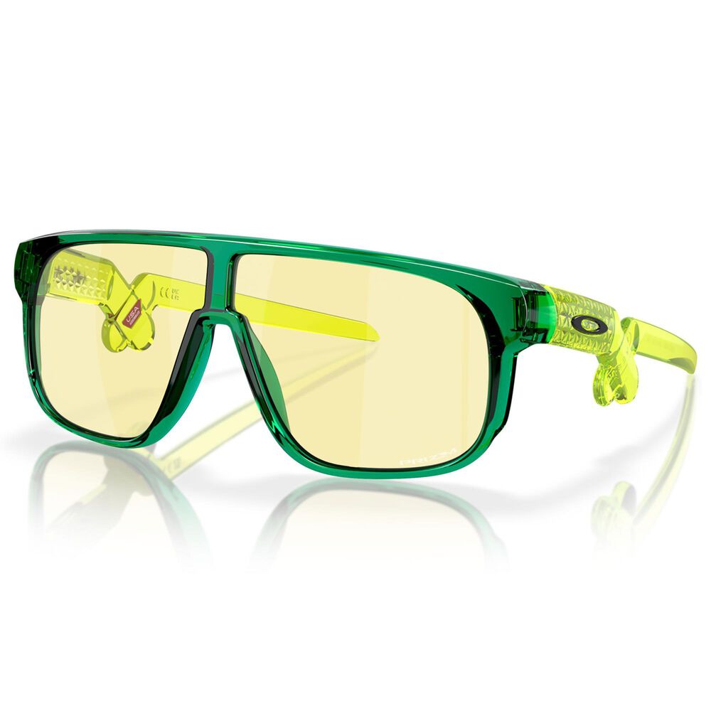 Oakley Inverter Youth Fit Gaming Sunglasses with Yellow Prizm Gaming Lenses in Crystal Green, , large