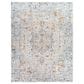 Surya Laila LAA-2312  7"10" Round Teal, Sage, Orange, Gray and Cream Area Rug, , large