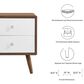 Modway Transmit 2 Drawer Nightstand in Walnut White, , large