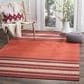 Safavieh Montauk 5" x 8" Red and Ivory Area Rug, , large