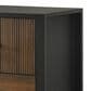 Crown Mark Nemy 3 Piece Queen LED Panel Bedroom Set in Brown, , large