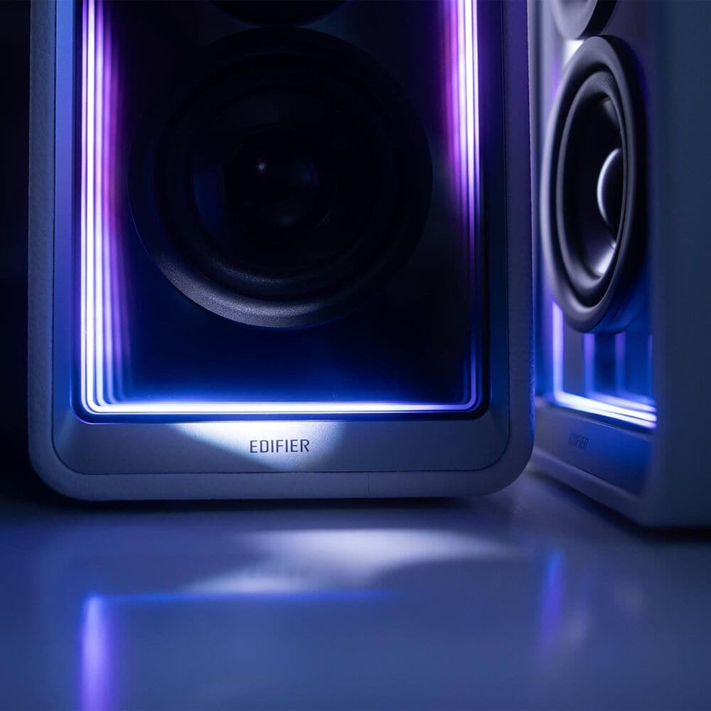 Edifier QR65 2.0 Hi-Res Audio Wireless Active Monitor Speakers Pair in White, , large