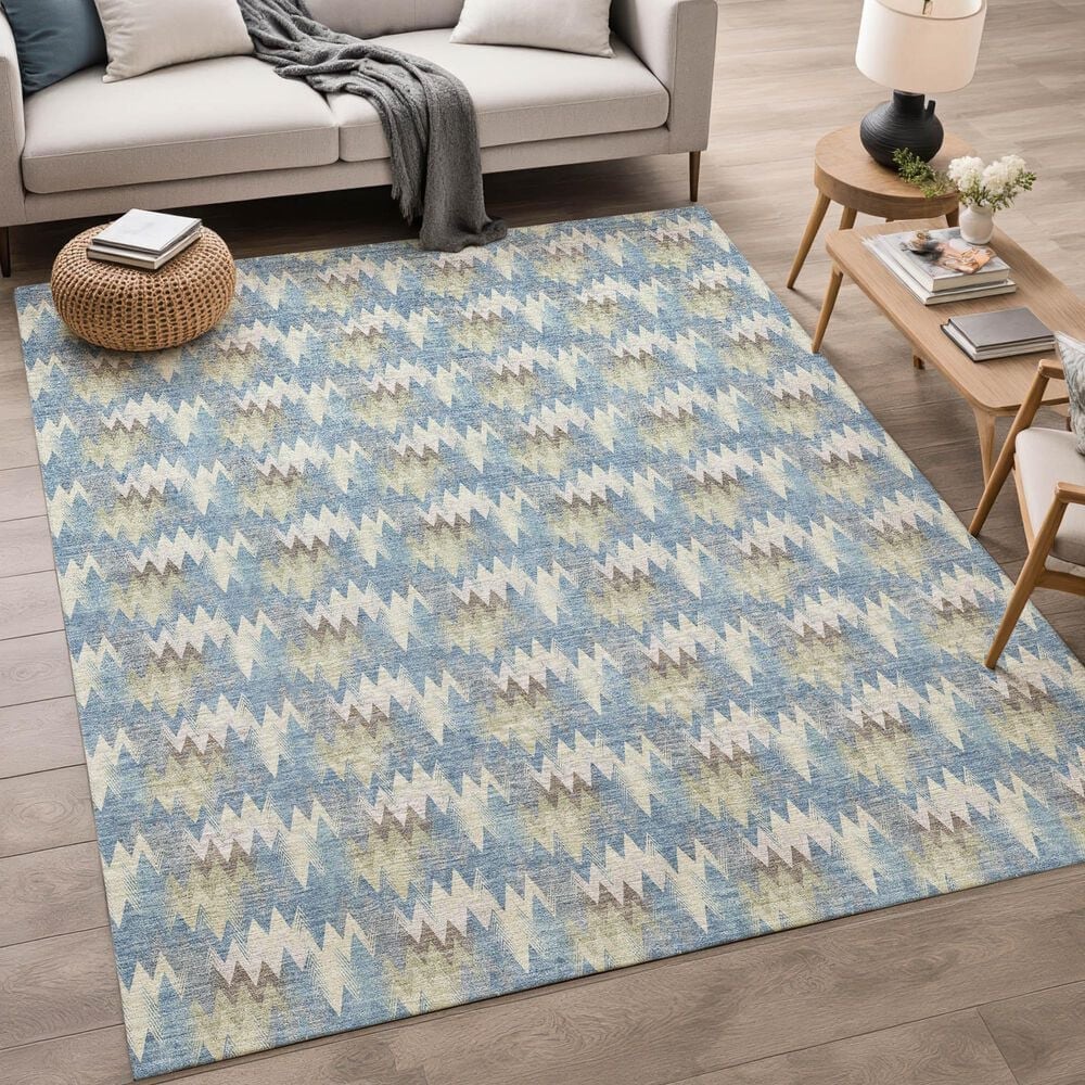 Dalyn Rug Company Soft Essentials Blue 8' x 10' Area Rug, , large