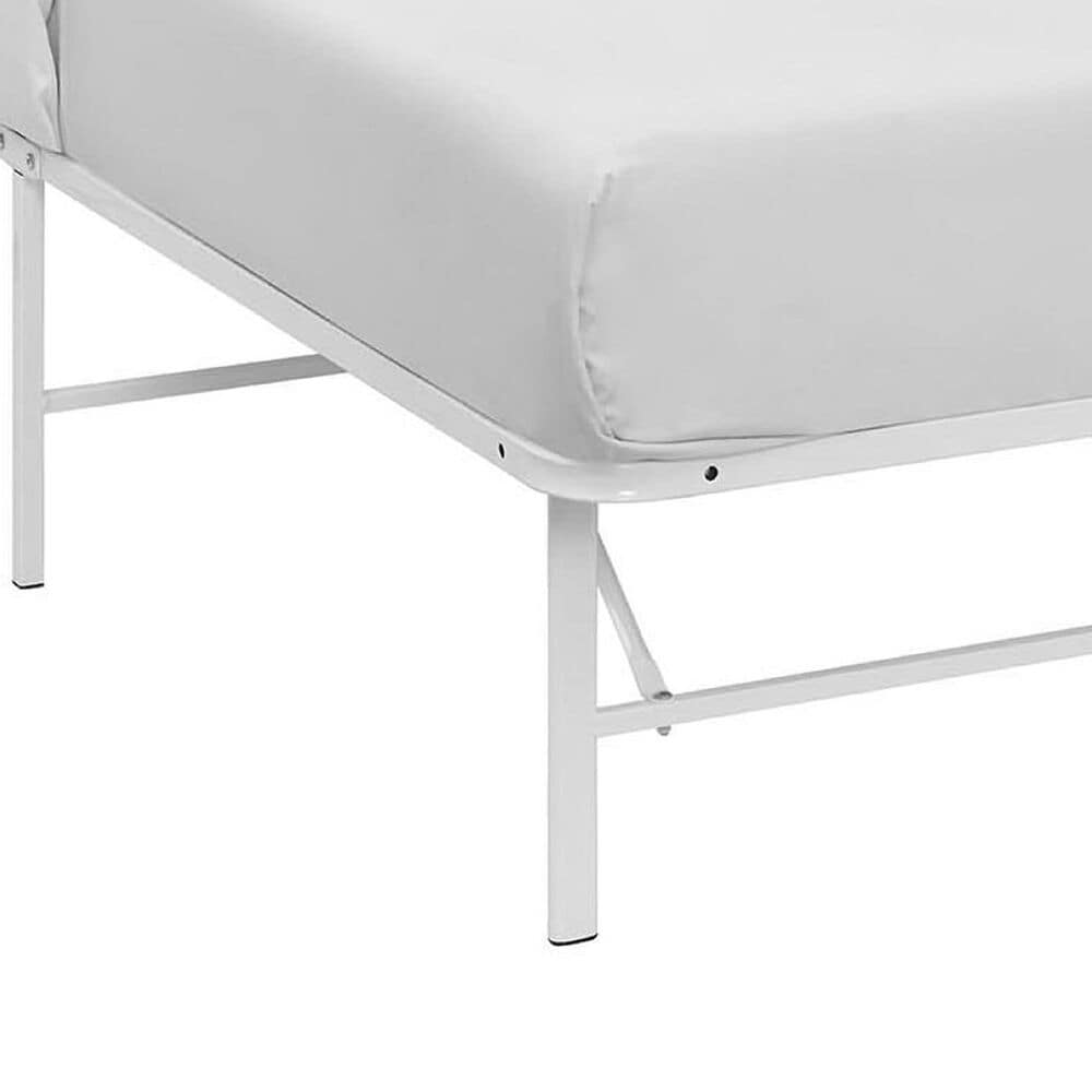Modway Horizon Platform Twin Bed Frame in White, , large