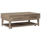 Belle Furnishings Brentwood 2-Drawer Cocktail Table in Sandstone, , large
