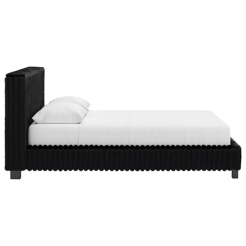 Ashley Zuraleus 5-Piece Queen Upholstered Platform Bedroom Set in Matte Black, , large