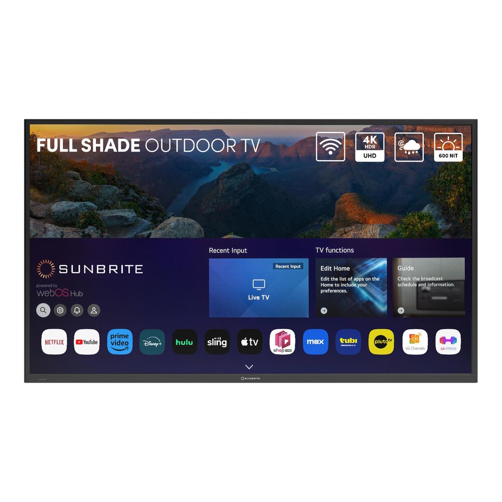 Sunbrite 65" Veranda 4 Series - Smart Outdoor TV - Full Shade - 4K UHD HDR, , large