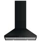 Fisher & Paykel 36" Classic Wall Hood with Pyramid Chimney in Black, , large