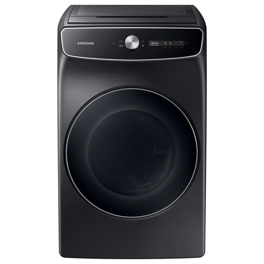 Samsung 7.5 Cu. Ft. Smart Dial Gas Dryer with FlexDry in Brushed Black, , large