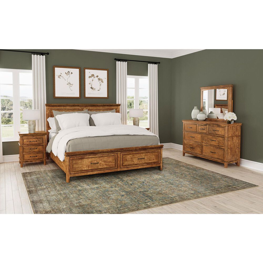 A-America Bandalier Rectangular Mirror in Warm Russet, , large