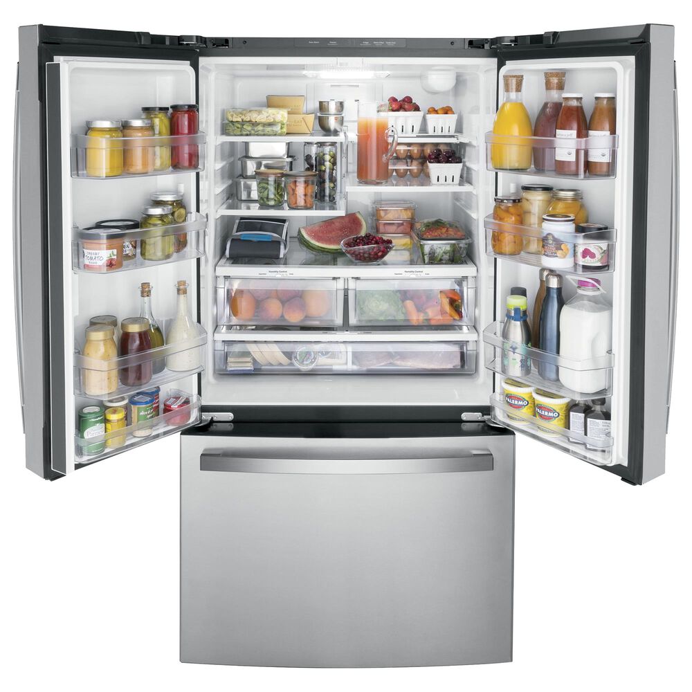 GE Appliances 27.0 Cu. Ft. Fingerprint Resistant French-Door Refrigerator in Stainless Steel, , large