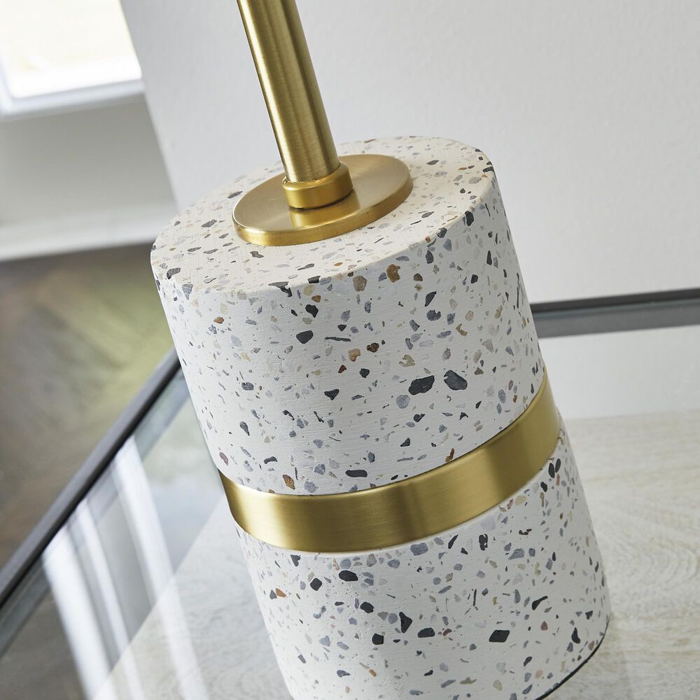Ashley Maywick Table Lamp in Off White and Brass, , large