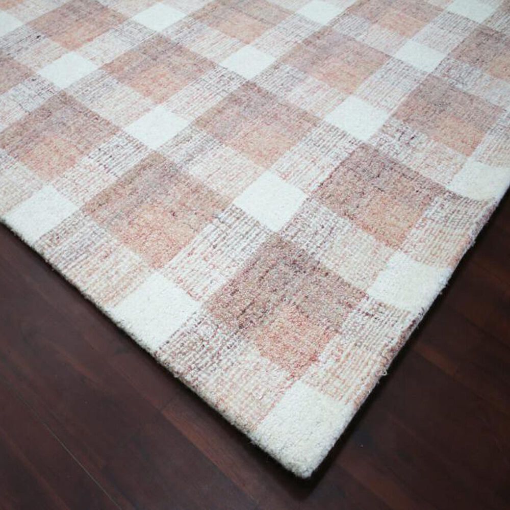 Amer Rugs Tartan 5&#39; x 7&#39;6&quot; Rose Gold Area Rug, , large