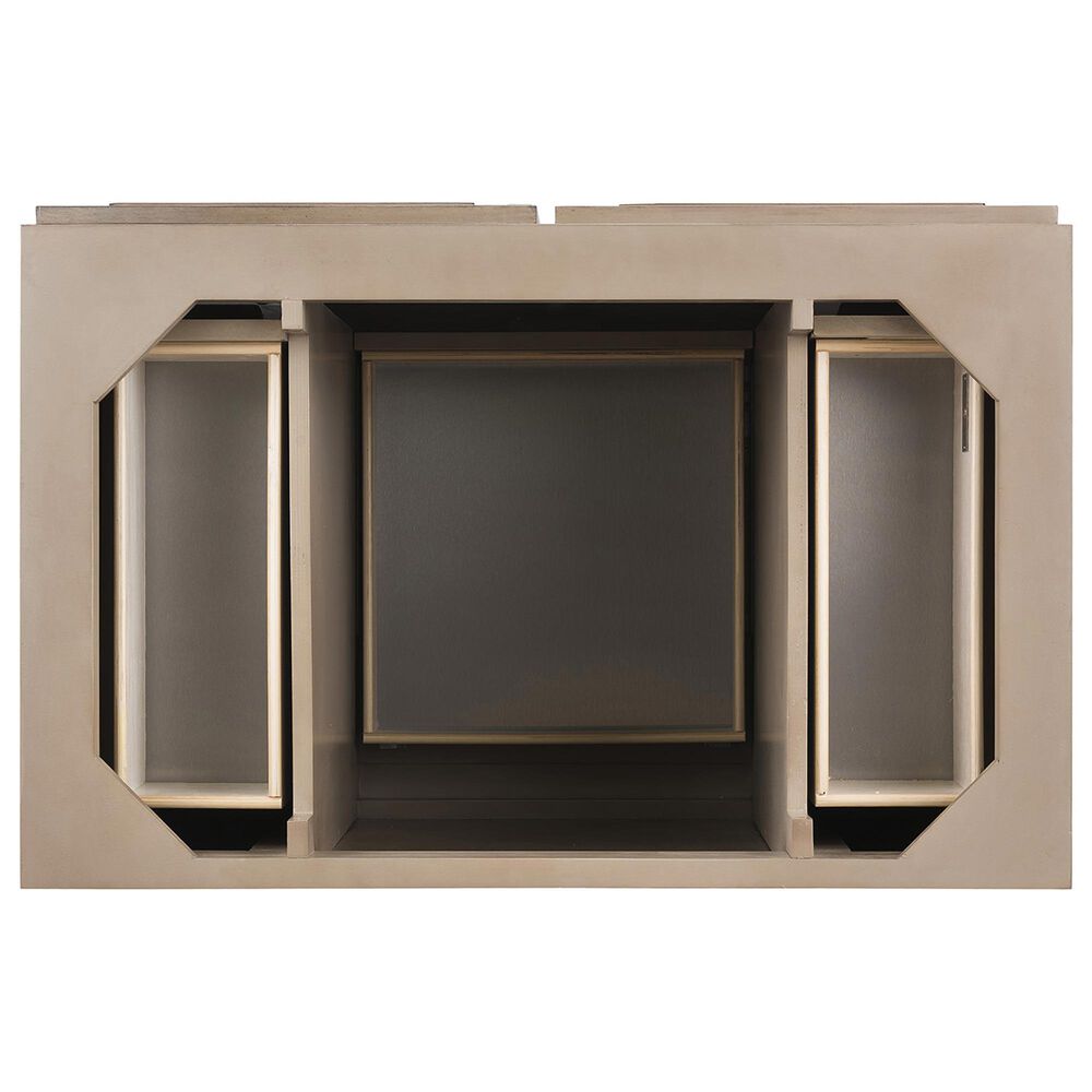 James Martin Vanities Portland 36&quot; Single Bathroom Vanity in Whitewashed Walnut with 3 cm Victorian Silver Quartz Top and Rectangular Sink, , large