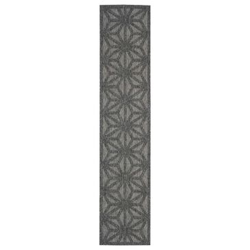 Nourison Cozumel CZM01 2"2" x 10" Dark Grey Indoor/Outdoor Runner, , large