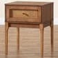 Baxton Studio Ramiel 1-Drawer Nightstand in Ash Walnut, , large