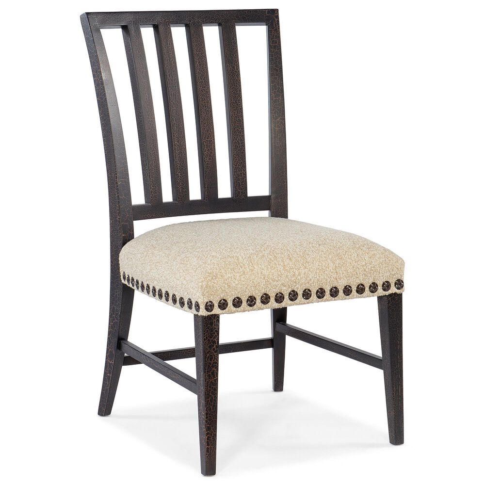 Hooker Furniture Big Sky Upholstered Side Chair in Charred Timber, , large