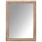 Hearth and Haven Rectangular Wall Mirror with Wood Beading Frame in Antique Natural, , large