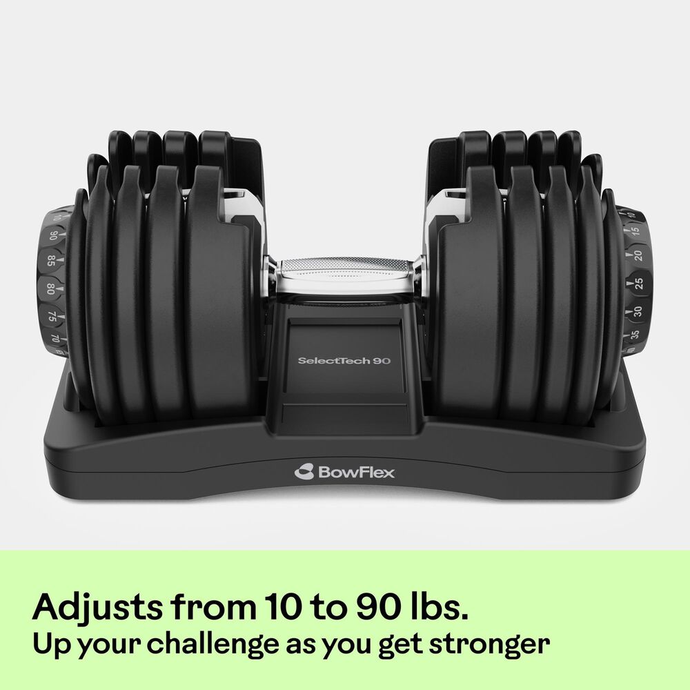 BowFlex SelectTech 90 Dumbbell in Black, , large