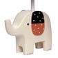 Lambs and Ivy Patchwork Jungle Elephant Lamp with Bulb in Cream, , large