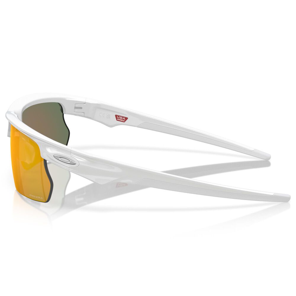 Oakley Sunglasses Bisphaera Sunglasses with Prizm Ruby Lenses in Polished White, , large