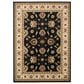 Safavieh Lyndhurst LNH553 6"7" x 9"6" Black and Ivory Area Rug, , large