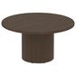 Canadel Modern 5-Piece Round Dining Set in Hazelnut Washed, , large