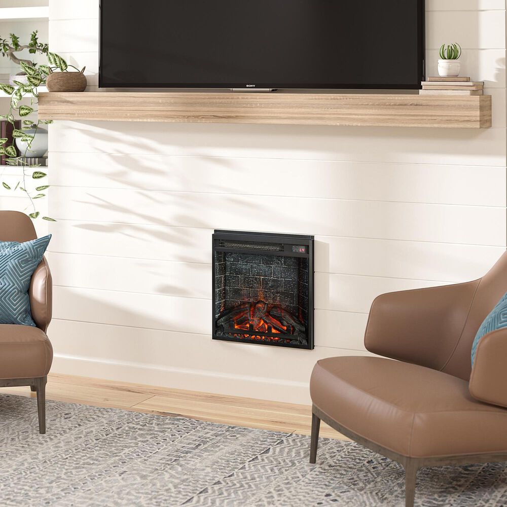 DHP 18&quot; Electric Fireplace Insert in Black, , large