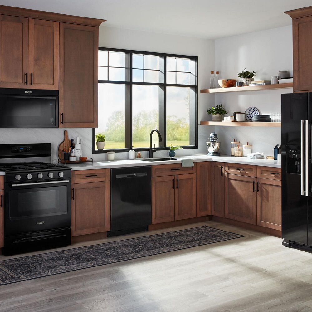 Maytag 24&quot; Built-In Pocket Handle Dishwasher in Black, , large