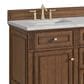 James Martin Vanities Lorelai 60" Double Vanity in Mid-Century Walnut with 3 cm Eternal Jasmine Pearl Quartz Top, , large
