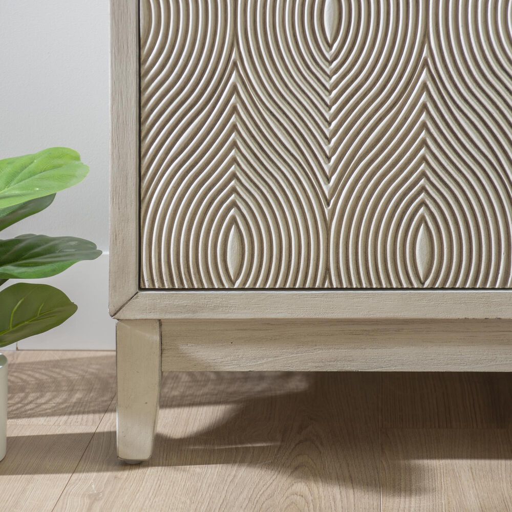 Linon Home Decor Jennison 2-Door Accent Cabinet in Antique White, , large