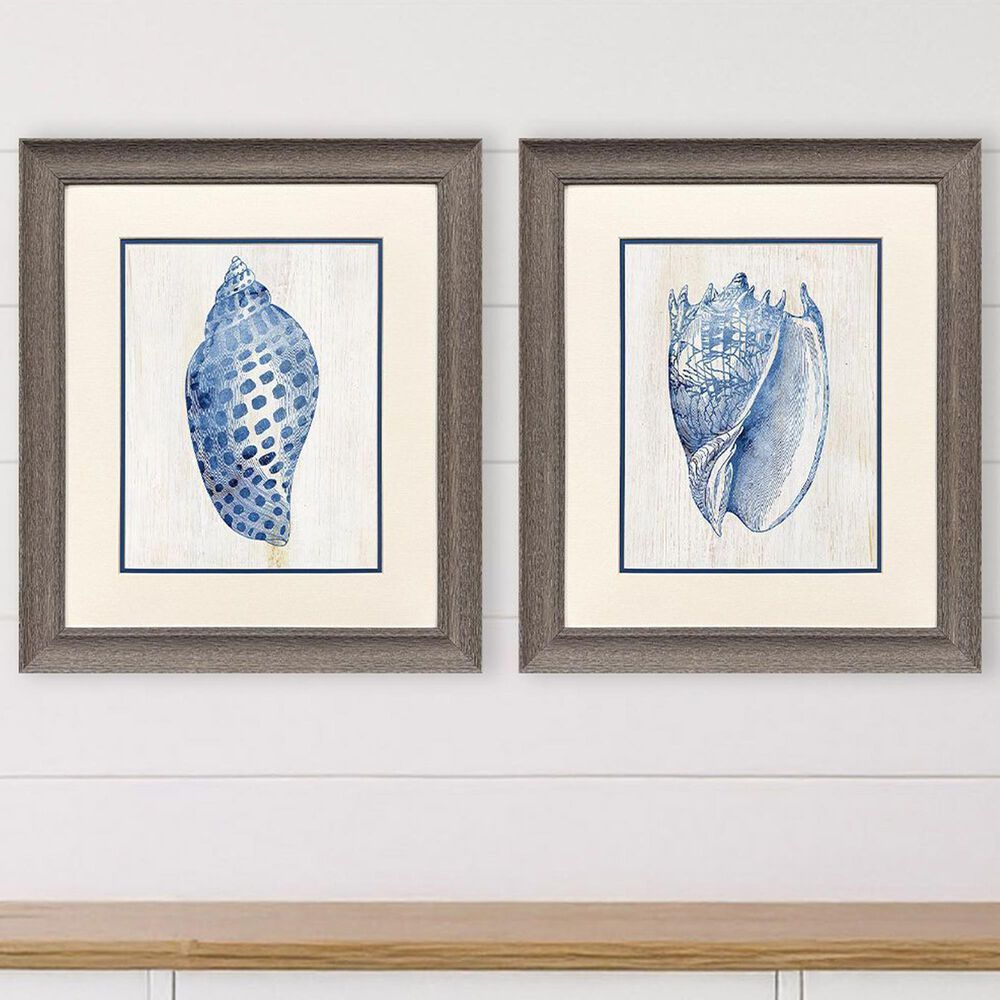 Paragon 19" x 22" Ocean Echoes I Wall Art in Blue (Set of 2), , large