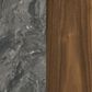 Pacific Landing Bradley Round End Table in Smokey Grey and Dark Brown, , large