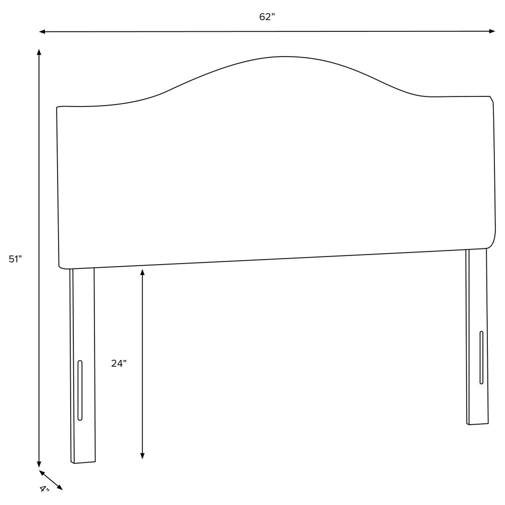 Skyline Furniture Queen Headboard in Linen Talc, , large