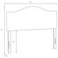 Skyline Furniture Queen Headboard in Linen Talc, , large