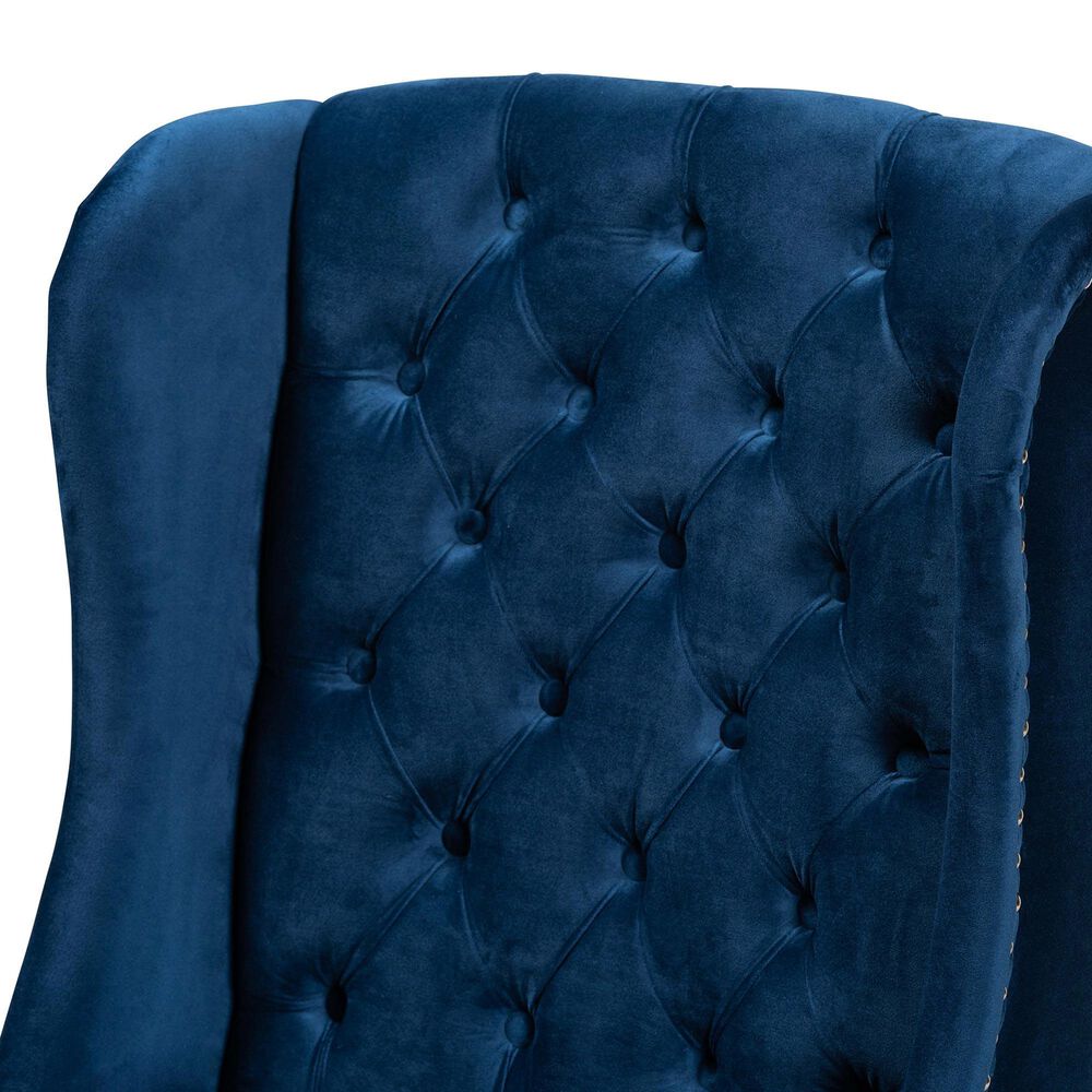 Baxton Studio Lamont Side Chair in Dark Brown, , large