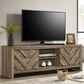 Crown Mark Valor 71" TV Stand in Light Brown, , large