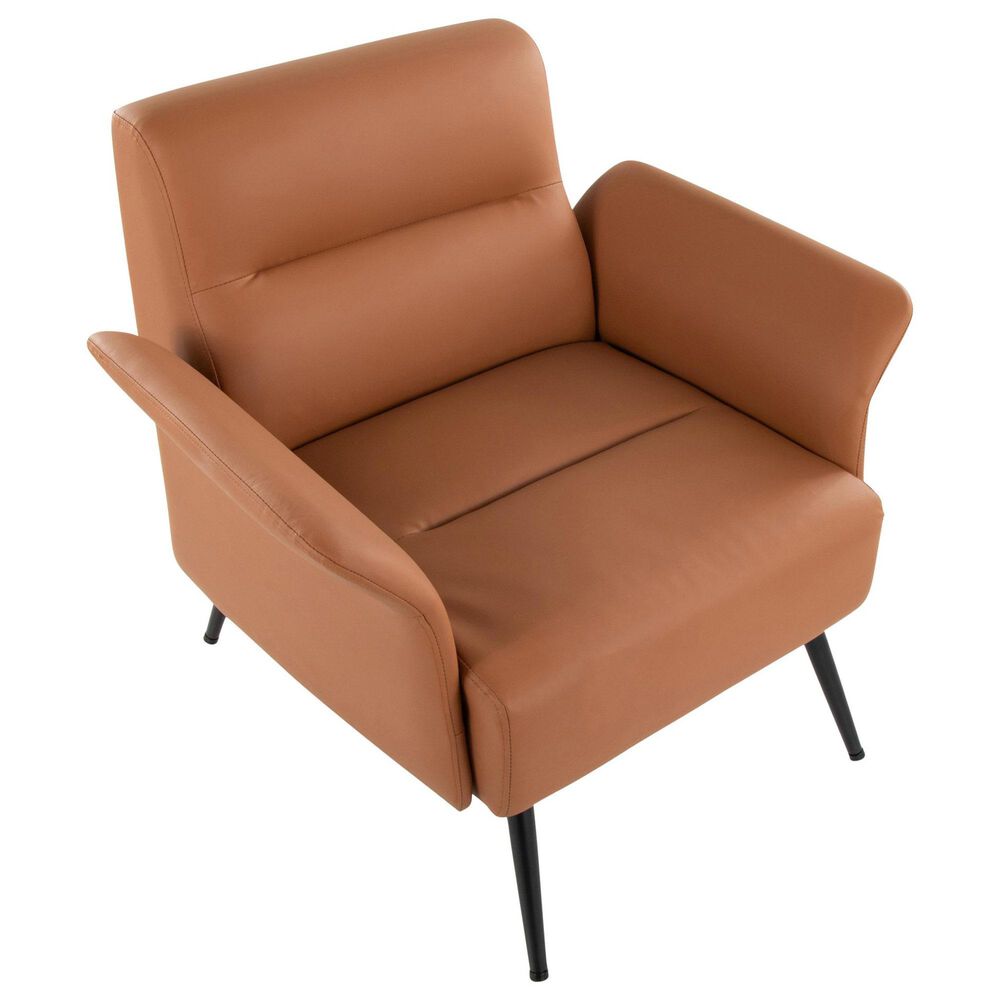Lumisource Petal Accent Chair in Camel, , large