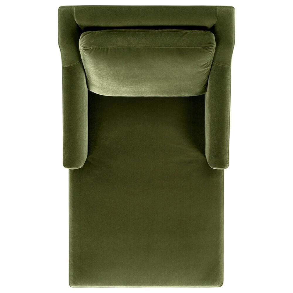 Jennifer Taylor Home Josephine 60" Upholstered Chaise Lounge in Olive Green, , large