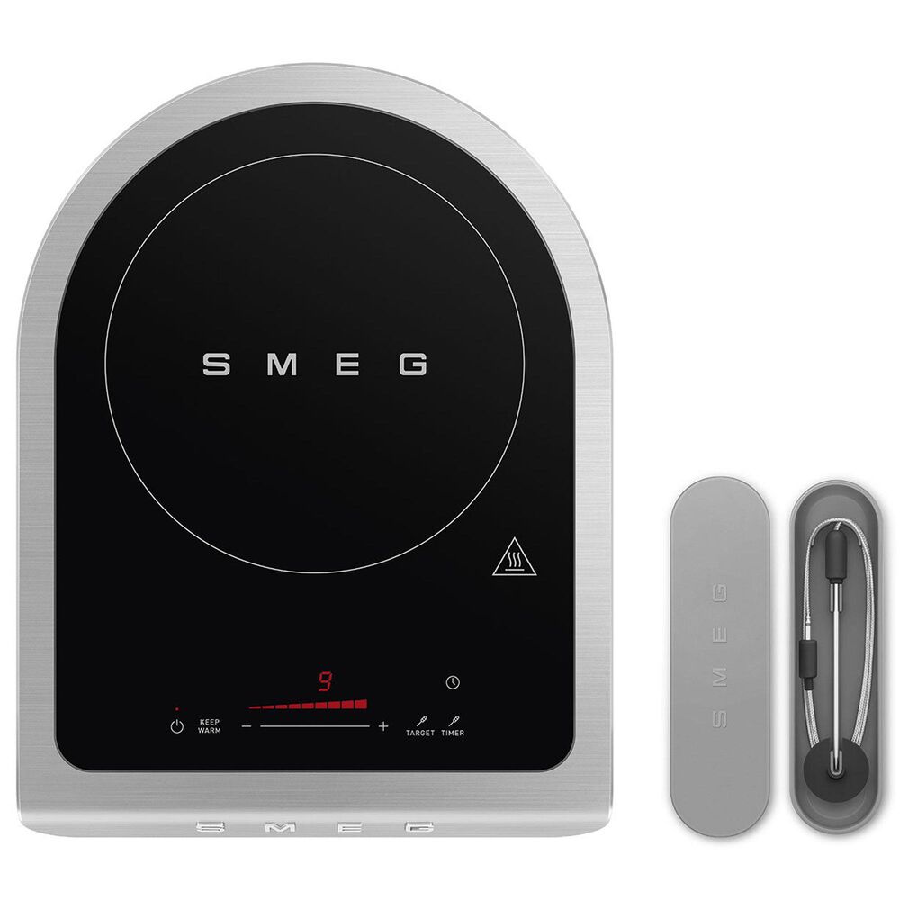 SMEG 12" Portable Induction Cooker in Jade Emerald Green, Grey and Black, , large