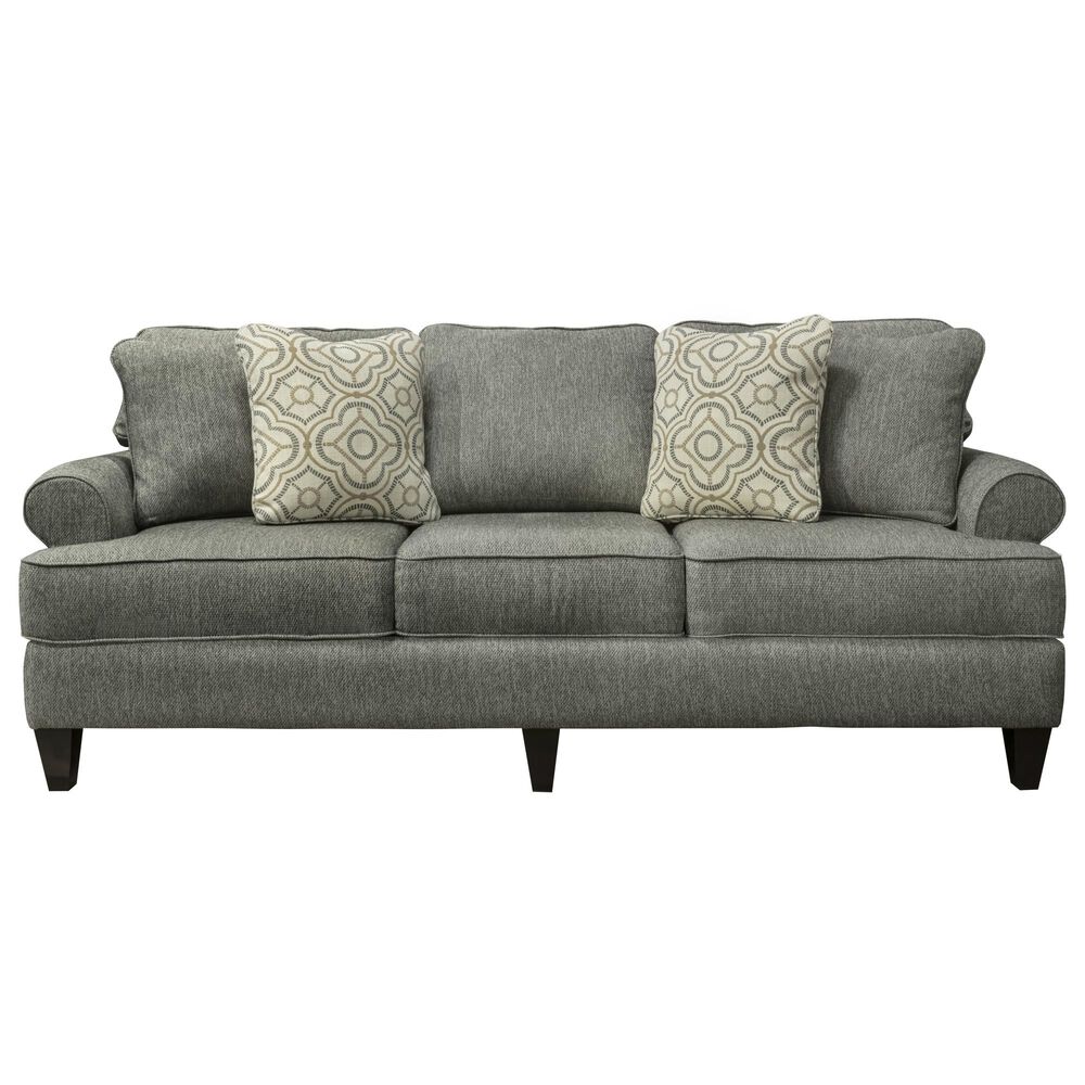 La-Z-Boy Porter Sofa in Slate with Two Toss Pillows, , large