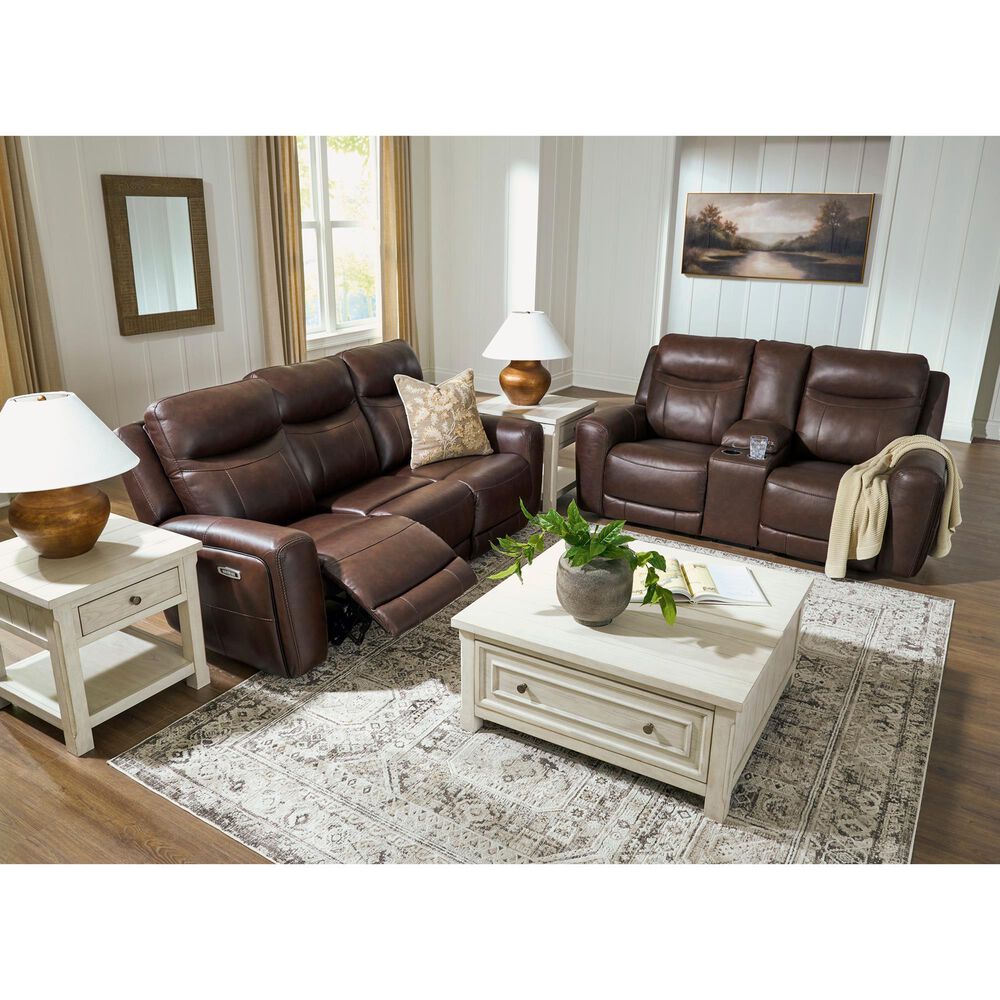 Ashley Gravier Power Reclining Sofa with Adjustable Headrest in Cordova, , large
