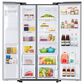 Samsung 22 Cu. Ft. Side by Side Refrigerator with Touch Screen Family Hub in Stainless Steel, , large
