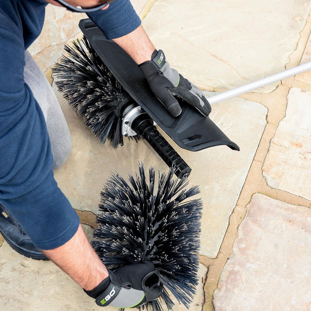EGO Multi-Head Bristle Brush Attachment in Gray and Black, , large