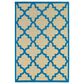Oriental Weavers Cayman 660L 9"10" x 12"10" Sand and Blue Area Rug, , large