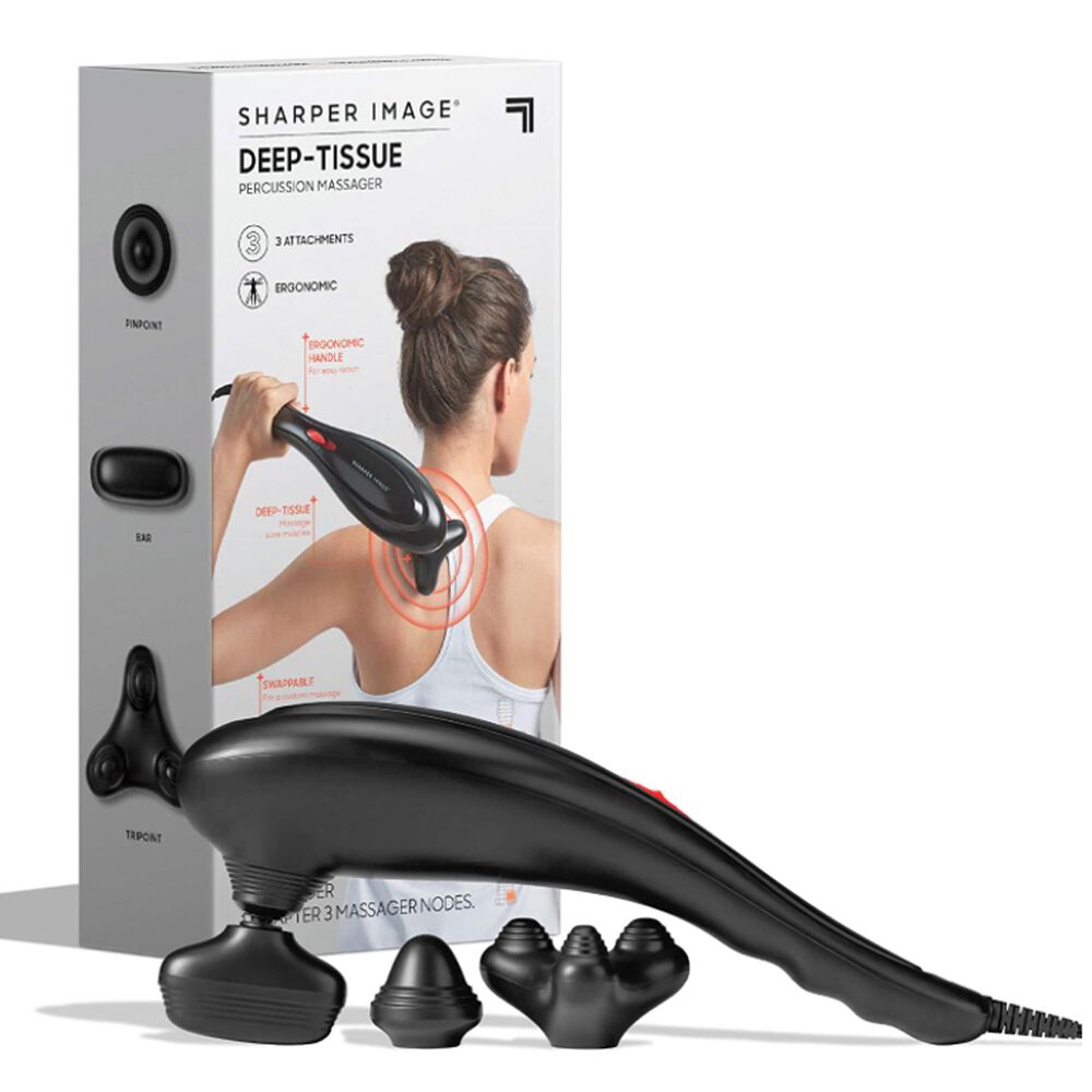 Sharper Image Deep Tissue Massager with 3 Swappable Heads , , large