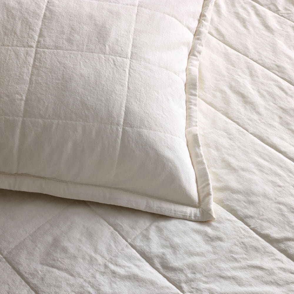 Ann Gish Cotton Canvas 30" x 36" Throw Pillow in Bone, , large