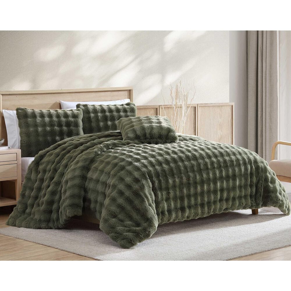 Hallmart Collectibles Bubble 4-Piece Queen Comforter Set in Green, , large